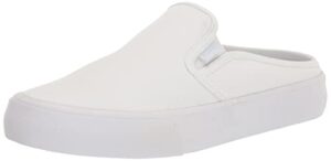 lugz women's clipper mule classic slip-on fashion sneaker, white, 9