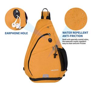 WATERFLY Sling Bag Crossbody Backpack: Over Shoulder Daypack Casual Cross Chest Side Pack