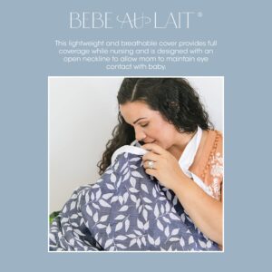 Bebe au Lait Nursing Cover, Apron, Shawl, Privacy Covers for Breast Feeding & Pumping, Breastfeeding Cover for Mom, Soft, & Breathable Muslin Cotton, Full Coverage, One Size Fits All - Boho