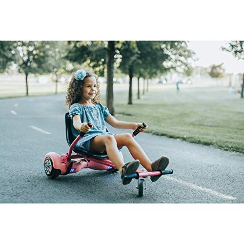KKA Hoverboard seat Attachment for 6.5”-10” Hoverboard, go Kart Conversion kit, Accessory for self Balancing Scooter, Transform Your Hoverboard into a go cart, red