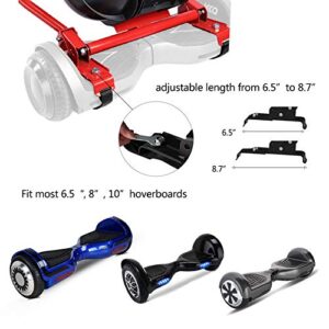 KKA Hoverboard seat Attachment for 6.5”-10” Hoverboard, go Kart Conversion kit, Accessory for self Balancing Scooter, Transform Your Hoverboard into a go cart, red