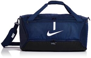 nike unisex's academy team-sp21 sports bag, midnight navy/black/white, one size