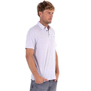 Hurley Men's Stiller 3.0 Polo, Heather Grey, Large