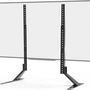 WALI Universal TV Stand, TV Legs for Most 27 to 85 inch LCD Flat Screen TV, Mounting Holes up to 1000 by 800mm, 27 to 85 inch (TVS004), Black