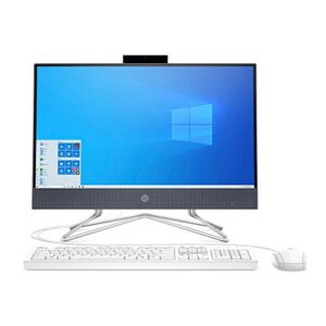 hp all-in-one desktop computer 21.5 fhd screen/ intel celeron g5900t/ 4gb ddr4 ram/ 256gb ssd/dvd-writer/ac wifi/hdmi/bluetooth/blue/windows 10 home (renewed)