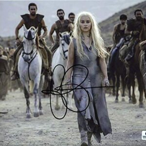 Emilia Clarke Game of Thrones Daenerys 8x10 Photo Signed Autographed Authentic COA