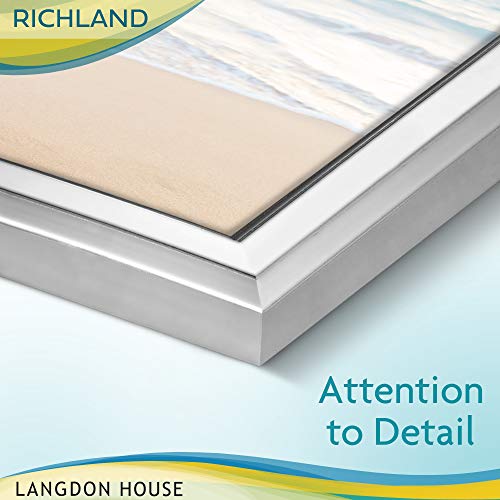 Langdon House 4x6 Silver Picture Frame, Distinguished Edging for Classic Style, Richland Collection