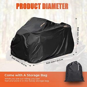 ATV Cover Universal, Kemimoto Upgraded Four Wheeler Cover Waterproof Heavy Duty Quad Cover Compatible with Polaris Sportsman 450 570 Foreman Can-am Outlander Rancher Fourtrax, 94'' X 48'' X 48''