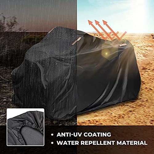 ATV Cover Universal, Kemimoto Upgraded Four Wheeler Cover Waterproof Heavy Duty Quad Cover Compatible with Polaris Sportsman 450 570 Foreman Can-am Outlander Rancher Fourtrax, 94'' X 48'' X 48''