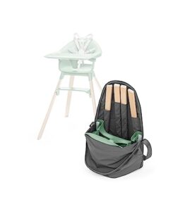 stokke clikk high chair travel bag, grey - essential for travel & storage - compatible with stokke clikk high chair - 100% polyester - convenient, spacious interior with hands-free carry handle