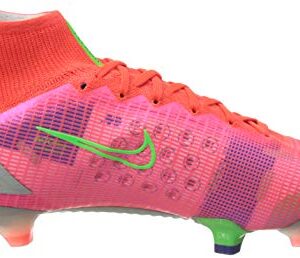 NIKE Unisex Superfly 8 Elite FG Soccer Shoe, BRT Crimson MTLC Silver Indigo Burst White Rage Green, 12 US Men