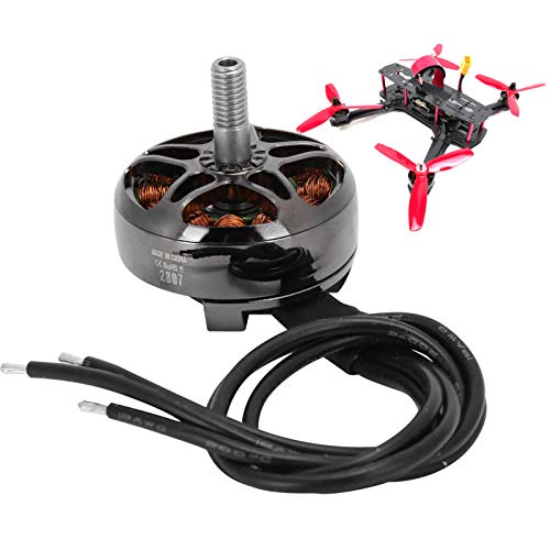 Drfeify RC Drone Motor, RC Metal Drone Motor Professional Plus Thread Motor Accessory Set for Racing RC Drone(1500KV)