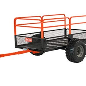 Agri-Fab Inc 45-0554, 1,250-Pound, ATV/UTV Swivel Steel Dump Cart, Orange/Black