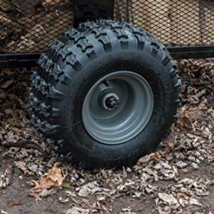 Agri-Fab Inc 45-0554, 1,250-Pound, ATV/UTV Swivel Steel Dump Cart, Orange/Black