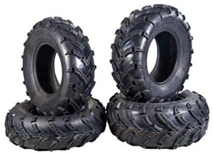 massfx mk 4 set atv tires 25x8-12 fronts 25x10-12 rears 6 ply 1/2" tread depth