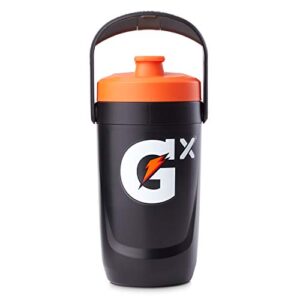 gatorade gx performance jug, 64oz, leakproof, non slip grip, great for athletes, black