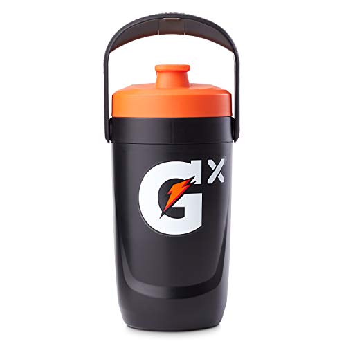 Gatorade Gx Performance Jug, 64oz, Leakproof, Non Slip Grip, Great for Athletes, Black