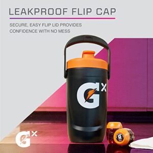 Gatorade Gx Performance Jug, 64oz, Leakproof, Non Slip Grip, Great for Athletes, Black