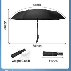 UVANTI Compact Travel Umbrella - Pocket Portable Small Mini Folding Windproof umbrella - Car Backpack Purse Automatic Umbrellas for Rain