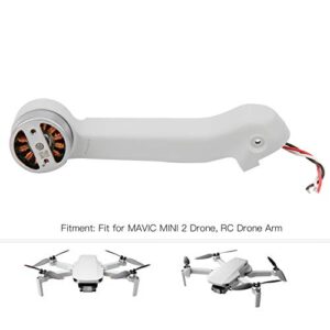 RC Drone Arm, ABS + Metal Mini RC Drone Arm Drone Arm Spare Parts Compatible for Mavic Mini 2 Drone(Back Left)