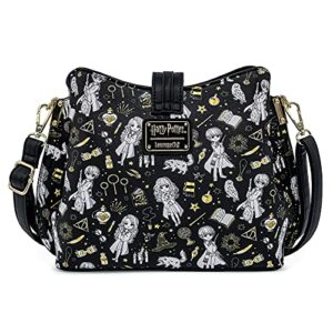 Loungefly Harry Potter Magical Elements All Over Print Crossbody Purse