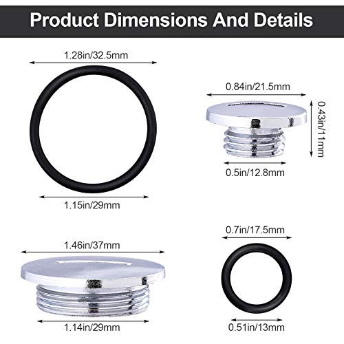 PAGOW 2 Sets of Quad Engine Stator Side Cover Caps W/Seals 50cc/70cc/90cc/110cc/125cc Fit for ATV BMS Roketa Taotao SunL Coolster