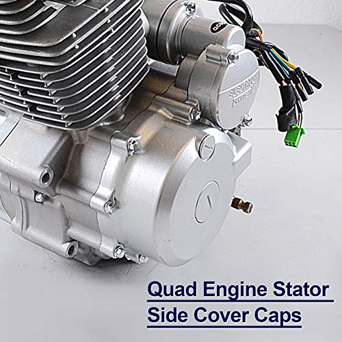 PAGOW 2 Sets of Quad Engine Stator Side Cover Caps W/Seals 50cc/70cc/90cc/110cc/125cc Fit for ATV BMS Roketa Taotao SunL Coolster