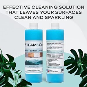 Steam & Go Floor Cleaners for Tile and Wood Floors, All Purpose Cleaner Mopping Solution, Use As Floor Cleaner, Wall Cleaner, and Tile Cleaner, Household Cleaning Supplies, Rainforest Scent, 12oz