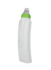 flipbelt arc water bottle running belt, curved hydration running bottle, 6 fl. oz., green