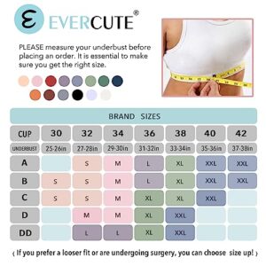 Evercute Cross Back Sport Bras Padded Strappy Criss Cross Cropped Bras for Yoga Workout Fitness Low Impact