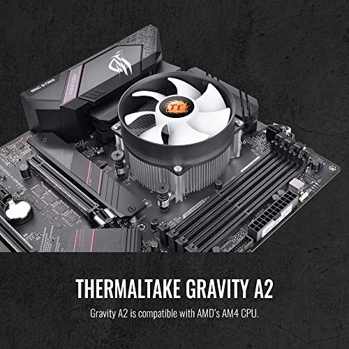 Thermaltake 95W Gravity A2 CPU Cooler, 92mm 4-Pins PWM 1200~3500rpm Aluminum Extrusion CPU Cooling Fan for AMD AM5 AM4 CL-P078-AL09WT-A