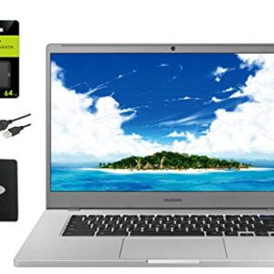 SAMSUNG Chromebook 4+ 15.6 FHD Laptop for Business and Student, Intel Celeron N4000, 4GB RAM, 32GB eMMC Gigabit, Wi-Fi, up to 10.5 Hours Battery Life, Chrome OS w/64GB Micro SD Card, GM Accessories