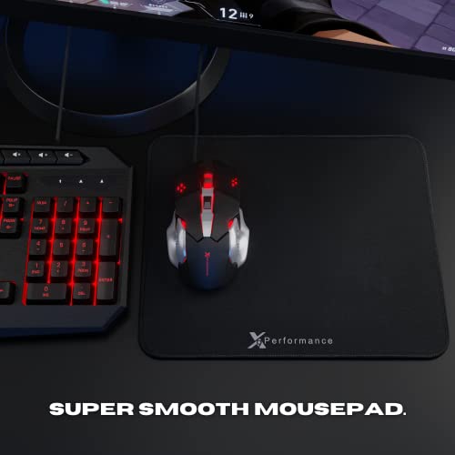 Gaming Keyboard and Mouse and Headset and Mouse Pad, X9 Performance 4 in 1 RGB Gaming Bundle Set Up to Game - Gaming Mouse and Keyboard Combo Kit Works with Xbox One, PS5, PS4