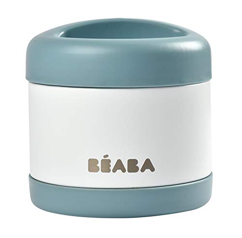 Beaba Stainless Steel Insulated Food Jar, 16 oz (Cloud)