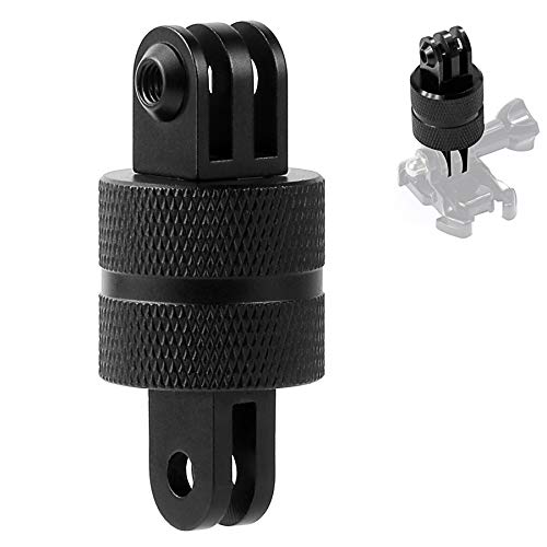 Niewalda 360 Degree Rotation Gopro Tripod Mount Adapter, Alumiun gopro Mount Adapter, Compatible with GoPro Hero10/ 9/8/ 7/6/ 5/ Series,DJI, XiaoYi, SJcam,AKASO,and Other Action Cameras