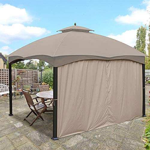 CoastShade Gazebo Replacement Curtain for 8x8 or 10x10 or 10x12 Summer Outdoor Gazebo,6.7FT Height,Only 1 Panel Sidewall,Autumn Gazebo Sidewall，Beige