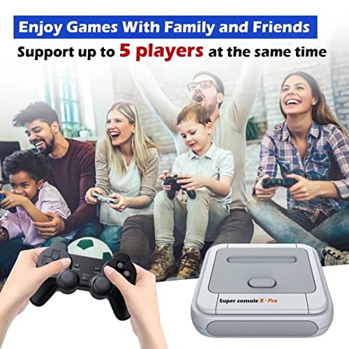 Kinhank Super Console X PRO Retro Game Console with 117,000+ Classic Games,Video Game Console for 4K TV,Dual System,Emulator Console Compatible with Most Emulators,WiFi/LAN,Best Gift