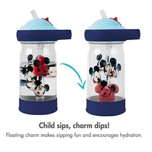 The First Years Mickey Sip & See Toddler Water Bottle w/Floating Charm, 12 Oz