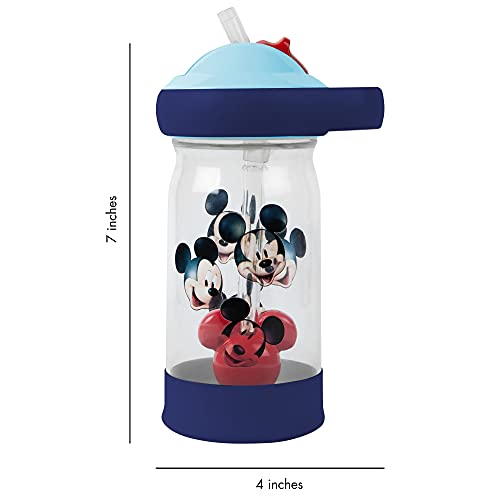 The First Years Mickey Sip & See Toddler Water Bottle w/Floating Charm, 12 Oz
