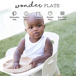 BELLA TUNNO Wonder Plate - Silicone Suction Plates For Baby and Toddler Plates, Microwave and Dishwasher Safe Food-Grade BPA Free Silicone, Get In My Belly One Size WP29
