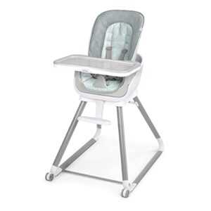ingenuity beanstalk baby to big kid 6-in-1 high chair converts from soothing infant seat to dining booster seat and more, newborn to 5 yrs - ray