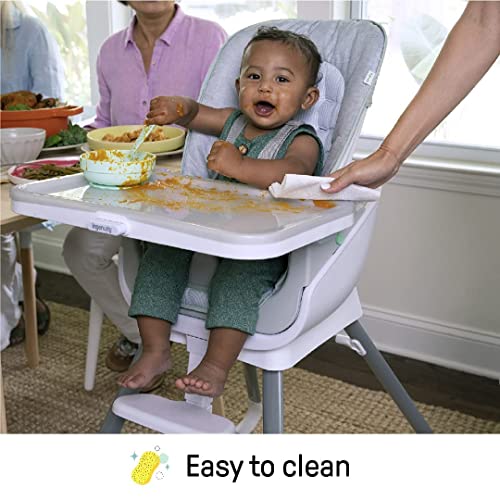 Ingenuity Beanstalk Baby to Big Kid 6-in-1 High Chair Converts from Soothing Infant Seat to Dining Booster Seat and more, Newborn to 5 Yrs - Ray