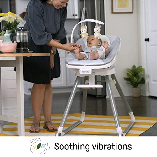 Ingenuity Beanstalk Baby to Big Kid 6-in-1 High Chair Converts from Soothing Infant Seat to Dining Booster Seat and more, Newborn to 5 Yrs - Ray