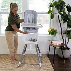 Ingenuity Beanstalk Baby to Big Kid 6-in-1 High Chair Converts from Soothing Infant Seat to Dining Booster Seat and more, Newborn to 5 Yrs - Ray