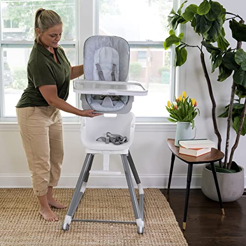 Ingenuity Beanstalk Baby to Big Kid 6-in-1 High Chair Converts from Soothing Infant Seat to Dining Booster Seat and more, Newborn to 5 Yrs - Ray