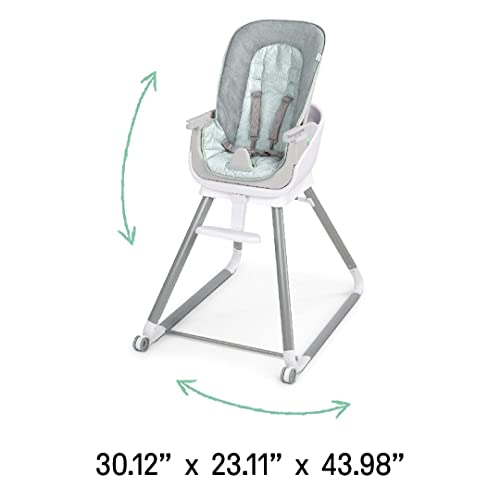 Ingenuity Beanstalk Baby to Big Kid 6-in-1 High Chair Converts from Soothing Infant Seat to Dining Booster Seat and more, Newborn to 5 Yrs - Ray