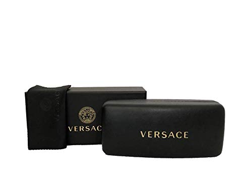 Versace VE2174 1252T3 59MM Pale Gold/Light Grey Gradient Grey Square Sunglasses for Men+ BUNDLE with Designer iWear Eyewear Care Kit