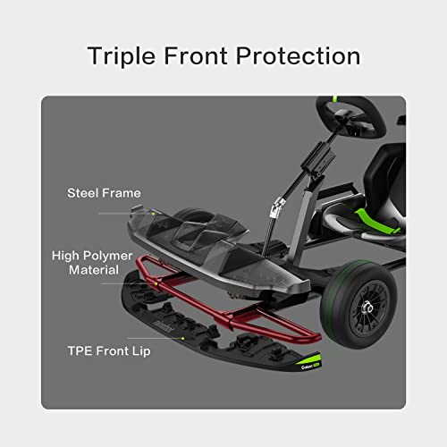 Segway Ninebot Electric GoKart Pro, Outdoor Race Pedal Go Karting Car for Kids and Adults, Adjustable Length and Height, Ride On Toys (Ninebot S MAX Included), Black
