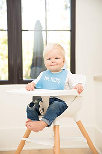 BELLA TUNNO Wonder Bib - Adjustable Silicone Baby Bibs for Boys, Durable and Waterproof BPA Free Silicone, Mr.Mess