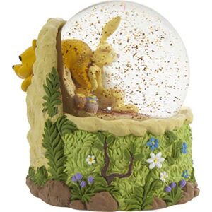 Precious Moments 203704 Disney Don’t Feed The Bear Winnie The Pooh Resin/Glass Musical Snow Globe, Multicolor